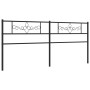 Cabecero de metal negro 200 cm de , Cabeceros y pies de cama - Ref: Foro24-355305, Precio: 37,78 €, Descuento: %