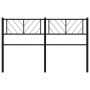 Cabecero de metal negro 140 cm de , Cabeceros y pies de cama - Ref: Foro24-372212, Precio: 28,99 €, Descuento: %