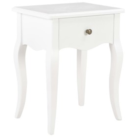 Solid white pine wood bedside table 40x30x50 cm by vidaXL, Nightstands - Ref: Foro24-280005, Price: 102,57 €, Discount: %