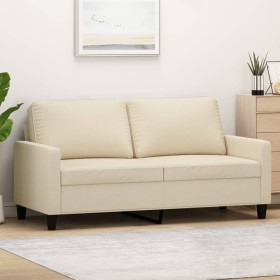 2-seater cream fabric sofa 140 cm by , Sofas - Ref: Foro24-359165, Price: 237,89 €, Discount: %