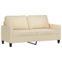 2-seater cream fabric sofa 140 cm by , Sofas - Ref: Foro24-359165, Price: 237,67 €, Discount: %