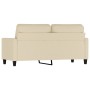 2-seater cream fabric sofa 140 cm by , Sofas - Ref: Foro24-359165, Price: 237,67 €, Discount: %