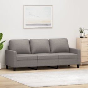 3-seater sofa in taupe gray fabric 180 cm by , Sofas - Ref: Foro24-359178, Price: 318,99 €, Discount: %