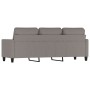 3-seater sofa in taupe gray fabric 180 cm by , Sofas - Ref: Foro24-359178, Price: 318,99 €, Discount: %