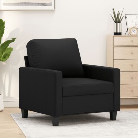 Sillón cuero sintético negro 60 cm de , Sofás - Ref: Foro24-359127, Precio: 163,34 €, Descuento: %