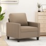 Cappuccino-colored synthetic leather armchair 60 cm by , Sofas - Ref: Foro24-359131, Price: 162,68 €, Discount: %