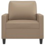 Cappuccino-colored synthetic leather armchair 60 cm by , Sofas - Ref: Foro24-359131, Price: 162,68 €, Discount: %