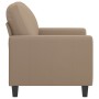 Sillón cuero sintético color capuchino 60 cm de , Sofás - Ref: Foro24-359131, Precio: 162,68 €, Descuento: %