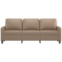 3-seater sofa in cappuccino-colored synthetic leather 180 cm by , Sofas - Ref: Foro24-359146, Price: 284,41 €, Discount: %