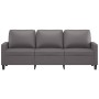 Sofá de 3 plazas de cuero sintético gris 180 cm de , Sofás - Ref: Foro24-359144, Precio: 295,59 €, Descuento: %