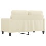 2-seater cream-colored synthetic leather sofa 120 cm by , Sofas - Ref: Foro24-359133, Price: 231,16 €, Discount: %