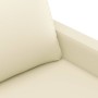 2-seater cream-colored synthetic leather sofa 120 cm by , Sofas - Ref: Foro24-359133, Price: 231,16 €, Discount: %