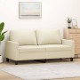 2-seater cream-colored synthetic leather sofa 140 cm by , Sofas - Ref: Foro24-359138, Price: 228,15 €, Discount: %