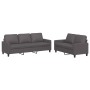 Gray synthetic leather 2-piece sofa set with cushions by , Sofas - Ref: Foro24-3201420, Price: 507,20 €, Discount: %