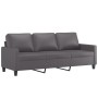 Gray synthetic leather 2-piece sofa set with cushions by , Sofas - Ref: Foro24-3201420, Price: 507,20 €, Discount: %