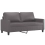 Gray synthetic leather 3-piece sofa set with cushions by , Sofas - Ref: Foro24-3201415, Price: 496,16 €, Discount: %