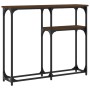 Mesa consola madera de ingeniería marrón roble 90x22,5x75 cm de , Mesas auxiliares - Ref: Foro24-834094, Precio: 42,71 €, Des...