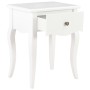 Solid white pine wood bedside table 40x30x50 cm by vidaXL, Nightstands - Ref: Foro24-280005, Price: 102,57 €, Discount: %