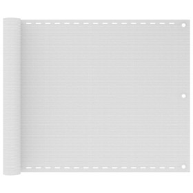 Toldo para balcón HDPE 75x400 cm blanco de vidaXL, Sombrillas - Ref: Foro24-42320, Precio: 19,99 €, Descuento: %