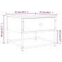 Mesa de centro madera de ingeniería roble Sonoma 51x51x40 cm de , Mesas de centro - Ref: Foro24-833976, Precio: 38,59 €, Desc...