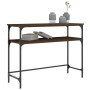 Mesa consola madera de ingeniería marrón roble 100x35,5x75 cm de , Mesas auxiliares - Ref: Foro24-834049, Precio: 53,68 €, De...