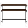 Mesa consola madera de ingeniería marrón roble 100x35,5x75 cm de , Mesas auxiliares - Ref: Foro24-834049, Precio: 53,68 €, De...