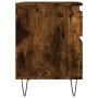 Nachttische 2 Stück, Holzwerkstoff, geräucherte Eiche, 40 x 35 x 50 cm von , Nachttische - Ref: Foro24-830679, Preis: 70,57 €...