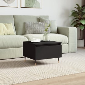 Black engineered wood coffee table 50x46x35 cm by , Coffee table - Ref: Foro24-830846, Price: 37,99 €, Discount: %