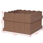 Arriate WPC marrón 40x40x25 cm de vidaXL, Maceteros y jardineras - Ref: Foro24-42384, Precio: 26,31 €, Descuento: %