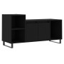 Black plywood TV cabinet 100x35x55 cm by , TV Furniture - Ref: Foro24-831325, Price: 66,51 €, Discount: %