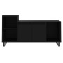 Black plywood TV cabinet 100x35x55 cm by , TV Furniture - Ref: Foro24-831325, Price: 66,51 €, Discount: %