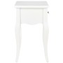 Solid white pine wood bedside table 40x30x50 cm by vidaXL, Nightstands - Ref: Foro24-280005, Price: 102,57 €, Discount: %