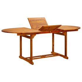 Solid acacia wood garden table 200x100x75 cm by vidaXL, Garden tables - Ref: Foro24-41818, Price: 255,99 €, Discount: %