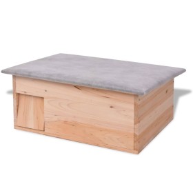 Casa para erizos de madera 45x33x22 cm de vidaXL, Jaulas y habitáculos para animales pequeños - Ref: Foro24-42351, Precio: 35...