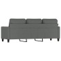 3-seater sofa in dark gray fabric 180 cm by , Sofas - Ref: Foro24-359172, Price: 298,72 €, Discount: %