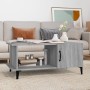 Sonoma gray plywood coffee table 90x50x40 cm by , Coffee table - Ref: Foro24-817547, Price: 46,99 €, Discount: %