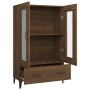 Aparador alto de madera contrachapada marrón roble 70x31x115 cm de , Aparadores - Ref: Foro24-817482, Precio: 106,94 €, Descu...