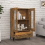 Aparador de madera contrachapada roble ahumado 70x31x115 cm de , Aparadores - Ref: Foro24-817480, Precio: 107,16 €, Descuento: %