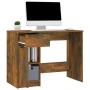 Smoked oak plywood desk 100x50x75 cm by , Desks - Ref: Foro24-817126, Price: 81,11 €, Discount: %