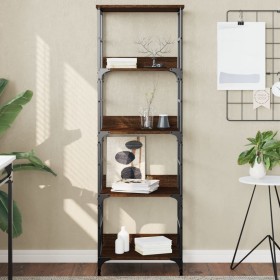 Oak brown engineered wood shelving 50x33x153 cm by , Bookcases and shelves - Ref: Foro24-835278, Price: 63,99 €, Discount: %