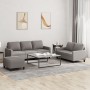 Sofagarnitur mit Kissen, 3-teilig, taupegrauer Stoff von , Sofas - Ref: Foro24-3201475, Preis: 601,47 €, Rabatt: %