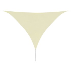 Toldo de vela triangular tela Oxford color crema 5x5x5 m de vidaXL, Sombrillas - Ref: Foro24-42301, Precio: 47,99 €, Descuent...