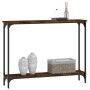 Mesa consola madera de ingeniería roble ahumado 100x22,5x75 cm de , Mesas auxiliares - Ref: Foro24-834017, Precio: 43,55 €, D...