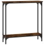 Smoked oak engineered wood console table 75x22.5x75 cm by , Side tables - Ref: Foro24-834022, Price: 40,99 €, Discount: %