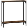 Smoked oak engineered wood console table 75x22.5x75 cm by , Side tables - Ref: Foro24-834022, Price: 40,99 €, Discount: %