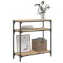 Mesa consola madera de ingeniería roble Sonoma 75x29x75 cm de , Mesas auxiliares - Ref: Foro24-834041, Precio: 47,43 €, Descu...