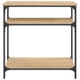 Mesa consola madera de ingeniería roble Sonoma 75x29x75 cm de , Mesas auxiliares - Ref: Foro24-834041, Precio: 47,43 €, Descu...