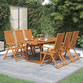 Garten-Essgruppe 7-teilig aus massivem Akazienholz von vidaXL, Gartensets - Ref: Foro24-41814, Preis: 696,34 €, Rabatt: %