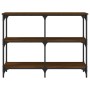 Mesa consola madera de ingeniería marrón roble 100x29x75 cm de , Mesas auxiliares - Ref: Foro24-834104, Precio: 53,41 €, Desc...