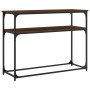 Mesa consola madera de ingeniería marrón roble 100x35,5x75 cm de , Mesas auxiliares - Ref: Foro24-834069, Precio: 51,86 €, De...